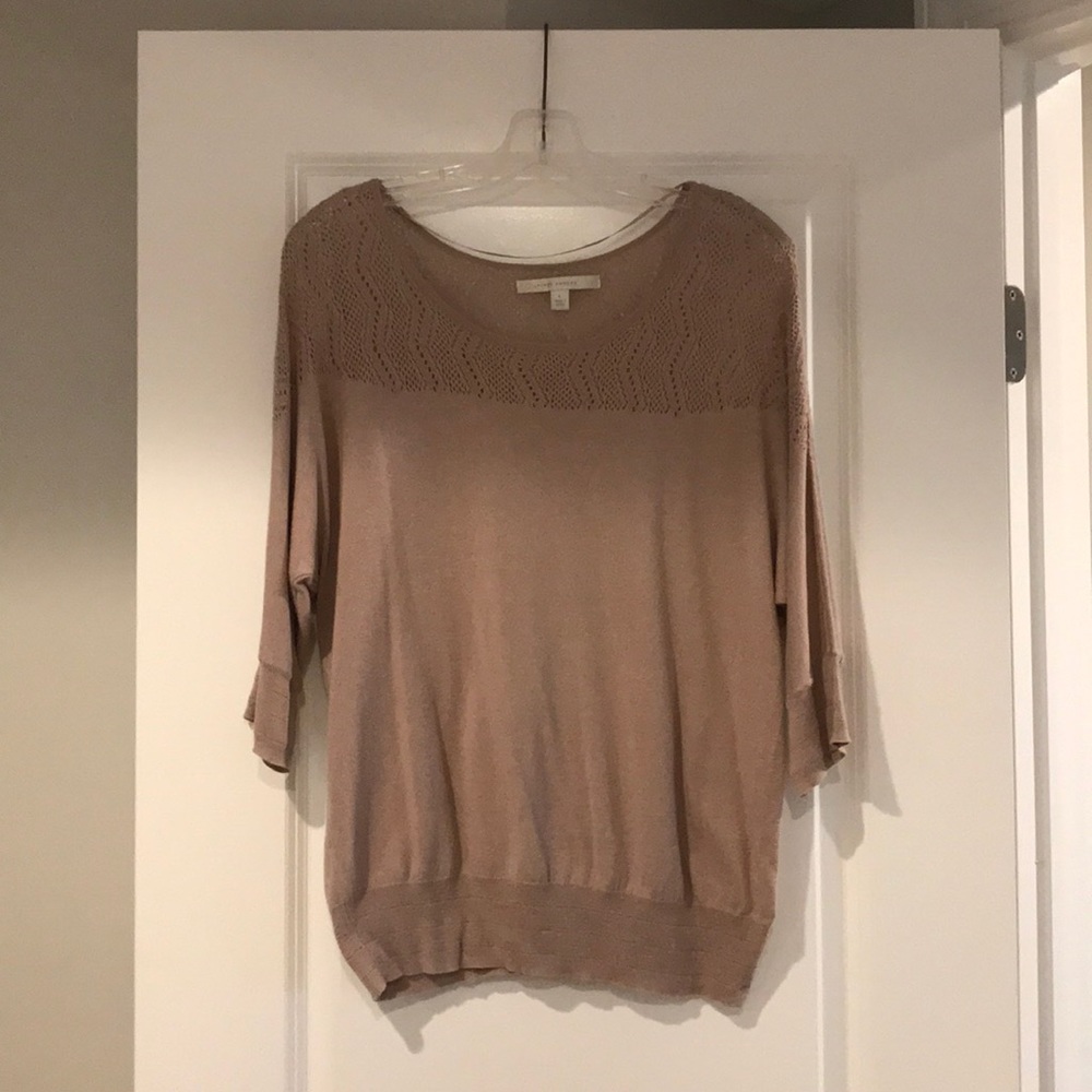Used, grey/pink roomy cotton shirt